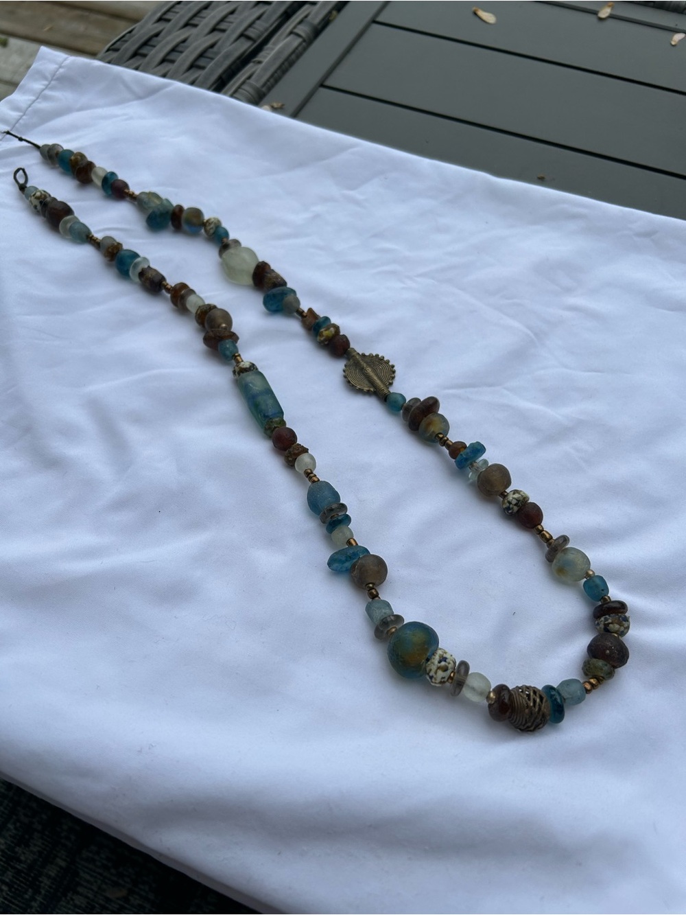 Vintage Artisanal Beaded Necklace